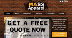 Desktop Screenshot of mass-apparel.com