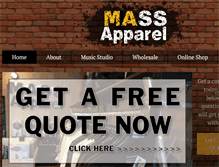 Tablet Screenshot of mass-apparel.com